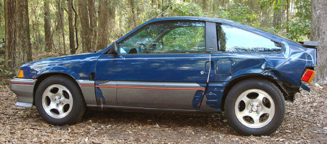 1985 honda crx hf model - blue - no title