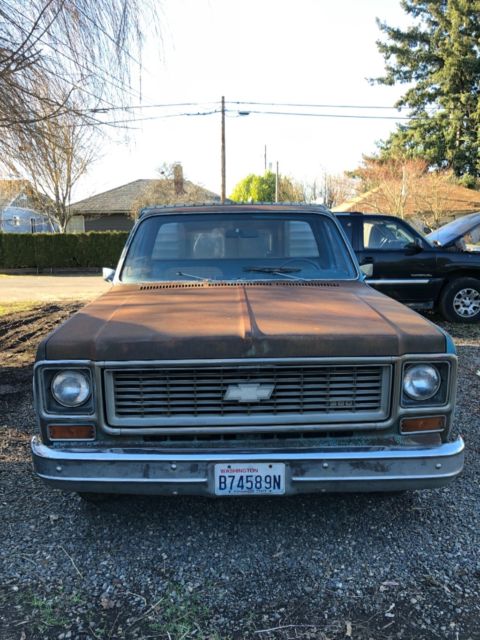 1974 chevy custom deluxe c10 pickup 100% original 1 owner since day one