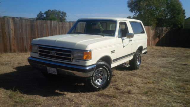 1990 ford bronco xlt 5.8l beautiful conditon! ca truck 100% rust free
