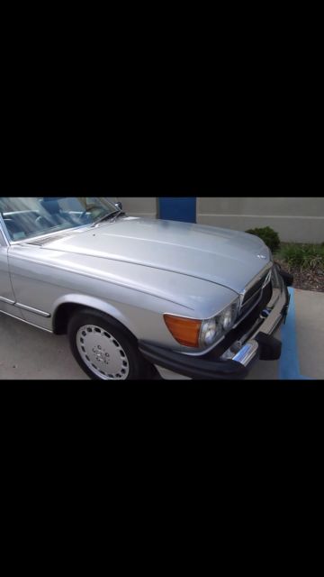 1988 mercedes benz 560sl 37500 miles silver over grey, 1 owner car