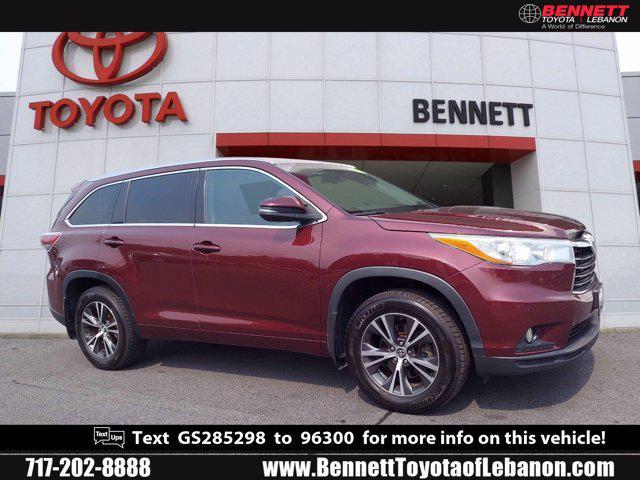 2016 toyota highlander xle