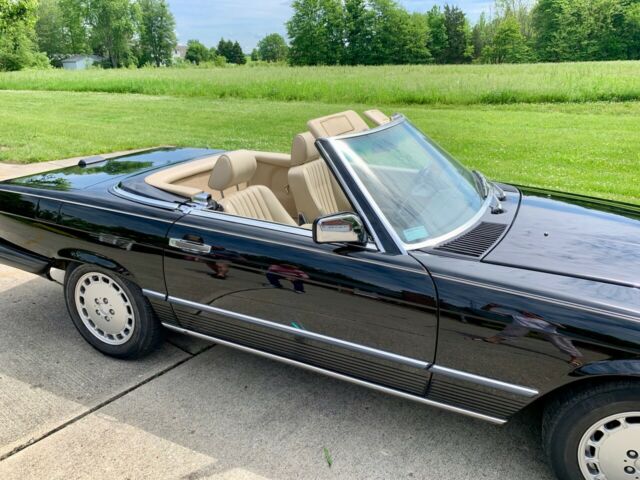 1989 mercedes-benz sl 560sl roadster 22,227 miles black convertible 5.6l v8