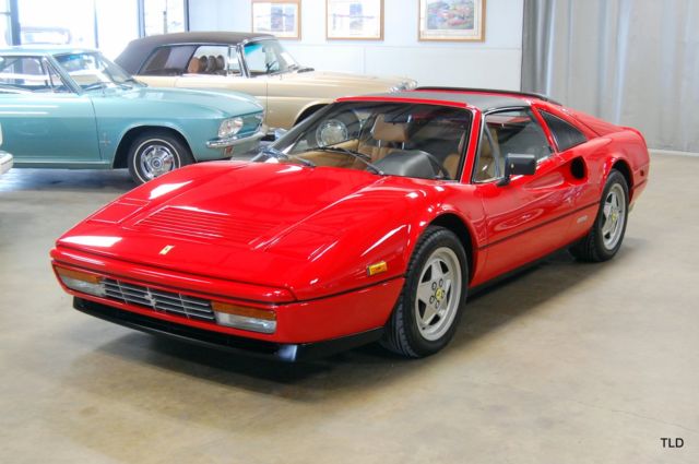 1989 ferrari 328 gts, red with 13680 miles available now!