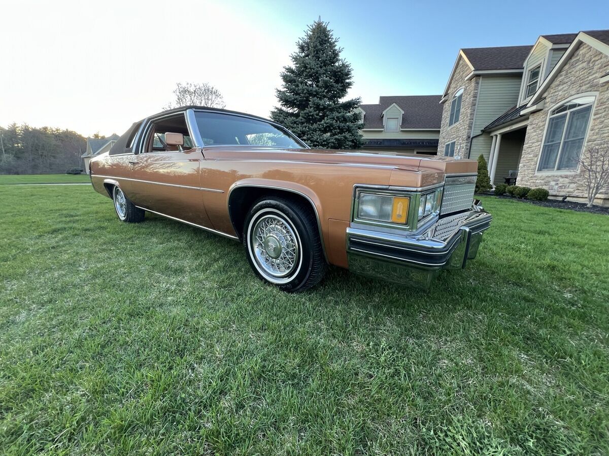 1979 cadillac deville coupe orange phaeton