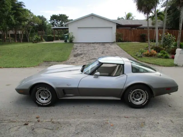1978 corvette 4-speed silver anniversary no reserve