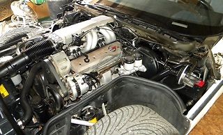 5.7l chevrolet corvette l98 tpi 2 tops 54k miles all original coupe white