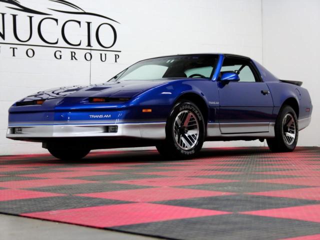 trans am - metallic blue / grey - 22k miles! 2 owner! t-tops!!