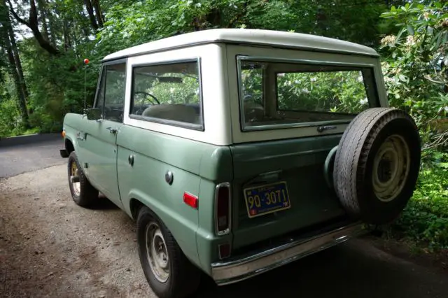 1970 ford bronco sport 100% stock uncut 302 v8 boxwood green low miles 2 owner