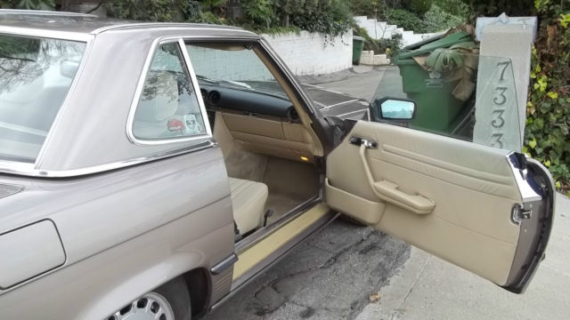 very nice, california mercedes 560sl convertible and hardtop