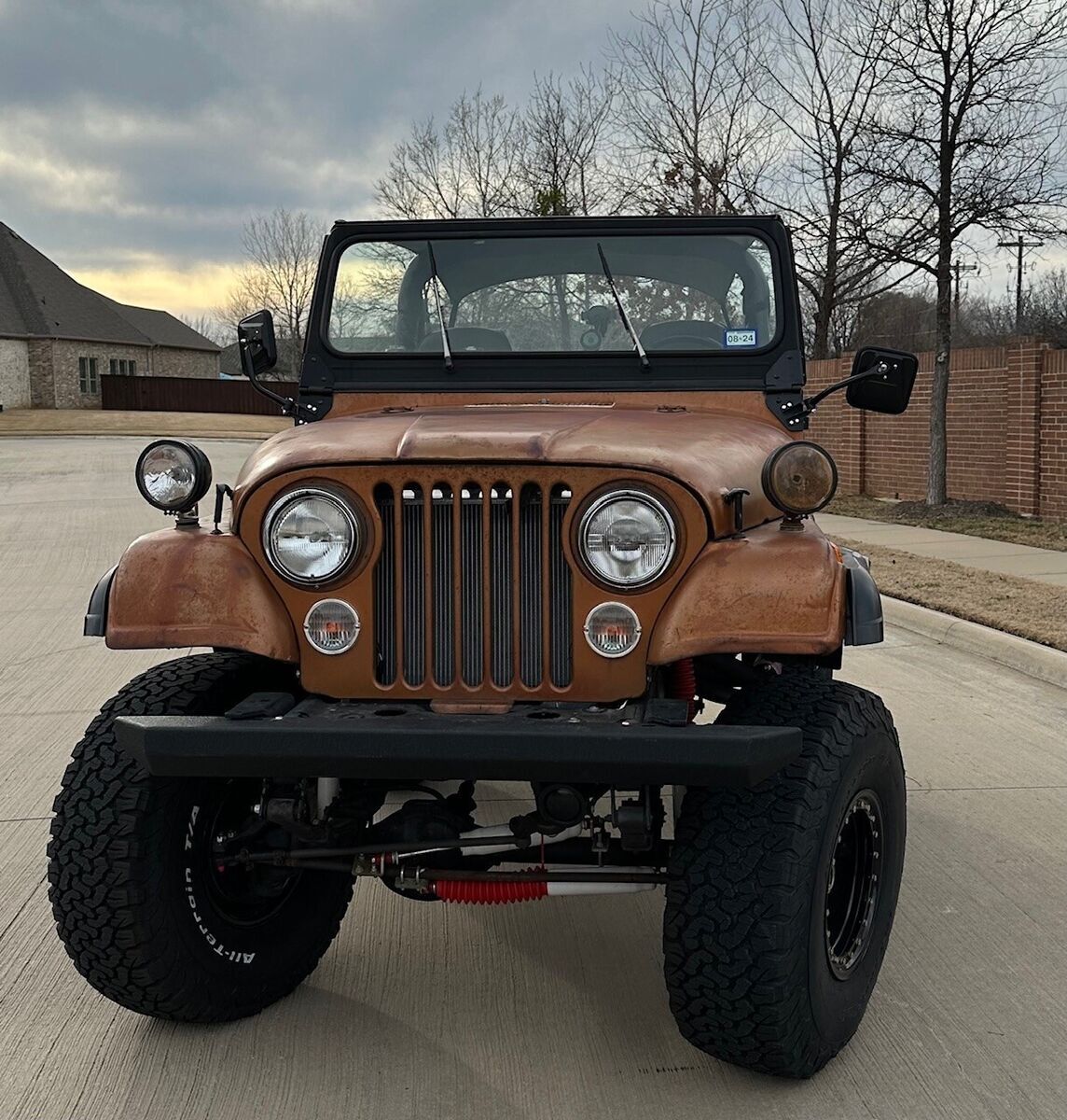 this is a 1978 jeep cj5 with an amc 360 motor and th400 transmission