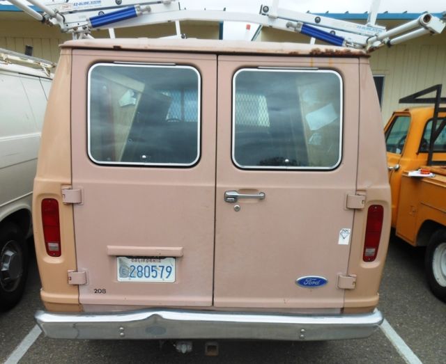 1989 ford e-250 super club 3d van w/ladder rack & separator cage - rtauctions**
