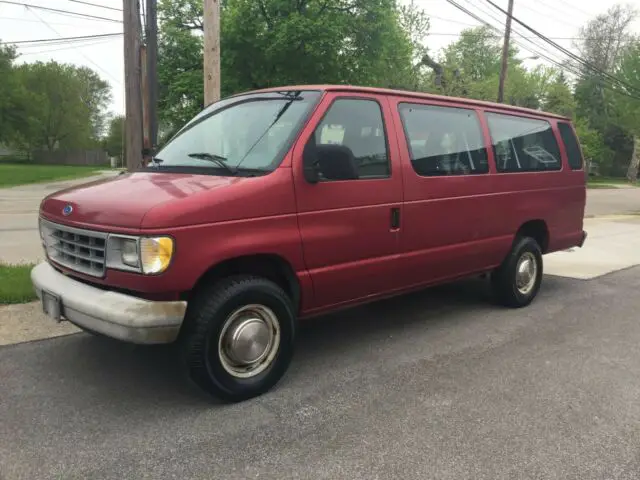 1994 ford e350 club wagon 15 passenger extended maxi van w/ only 29,080 miles