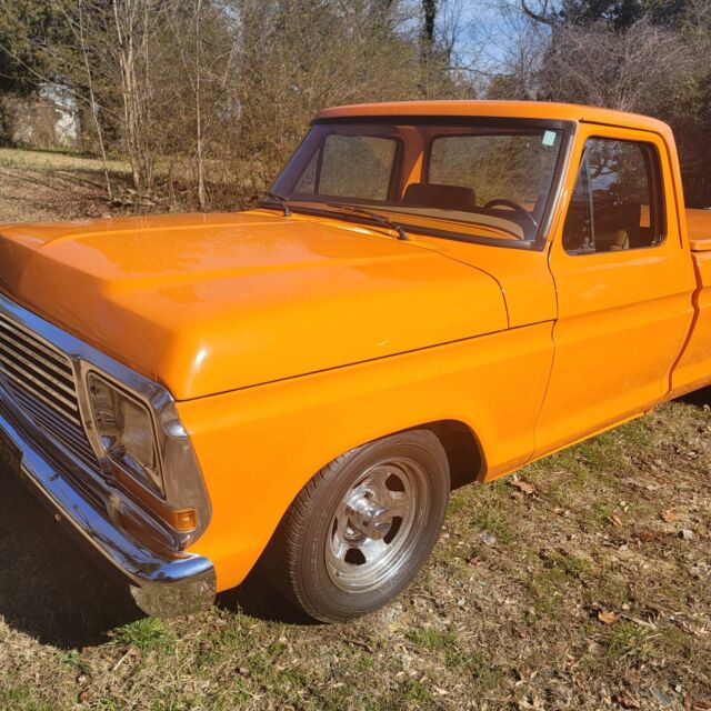 1975 ford f150 pickup orange rwd automatic ranger custom