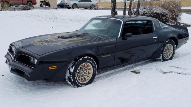 1977 bandit year trans am black loaded no reserve pontiac firebird 6.6 litre