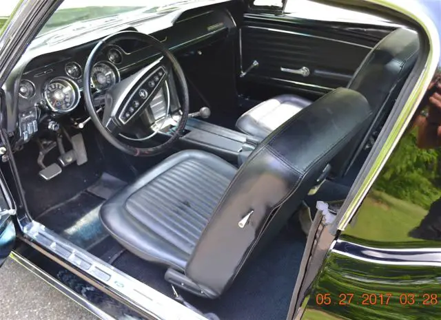 1968 mustang fastback gt 302 4spd ps pdb real gt solid metal beautiful black
