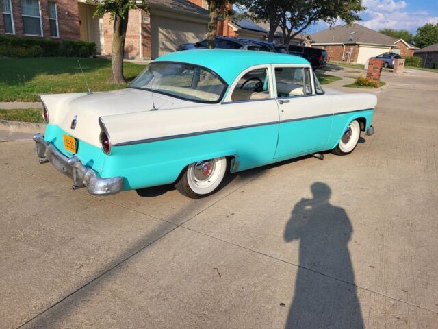 1955 ford customline sedan blue rwd automatic customline
