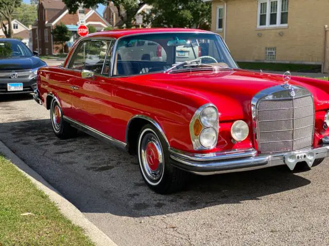 1964 mercedes-benz 220 seb coupe coupe red rwd manual