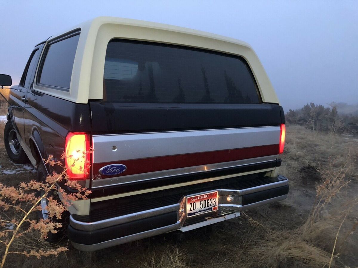 1989 ford bronco xlt eddie bauer suv black 4wd manual u100