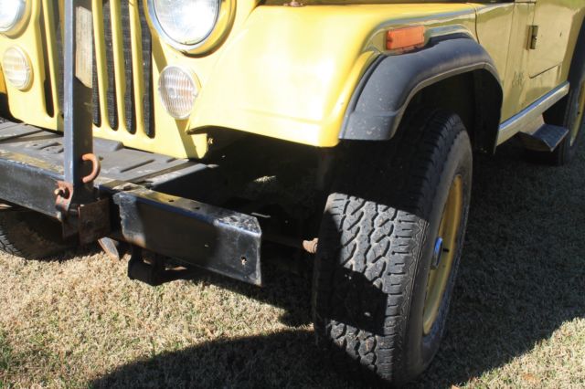 1981 jeep cj7 one owner / hardtop 4 speed / factory yellow