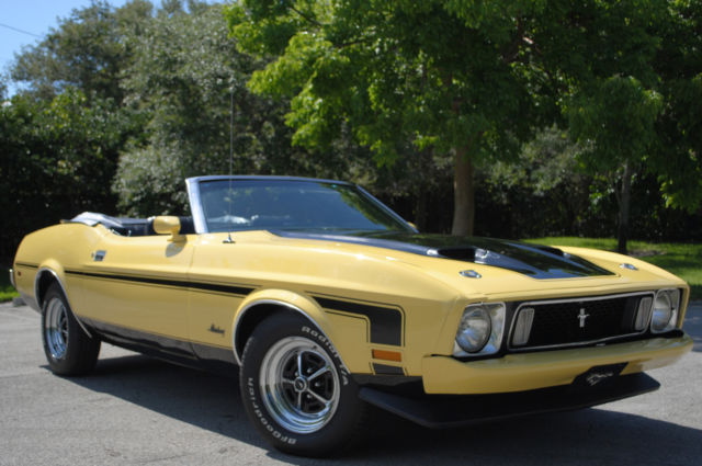 1973 mustang conv mach 1, 302 v2 v8, fresh complete restored, clone, no reserve