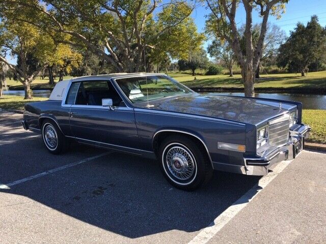 1984 cadillac eldorado biarritz original 88k miles! hatteras blue! moonroof!