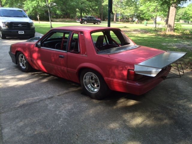 1992 mustang coupe, drag radial new build 25.5 roller