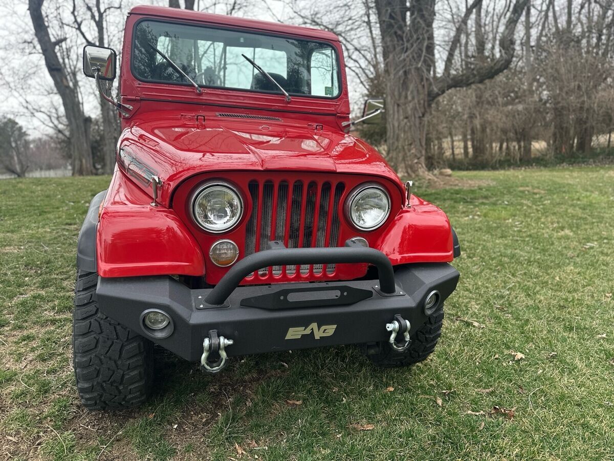 1984 jeep cj red 4wd manual cj7