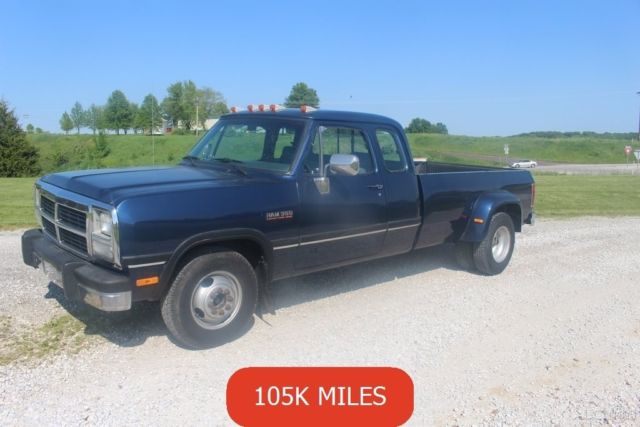 1993 used turbo 5.9l i6 12v 1st gen cummins diesel 1 owner manual dually clean