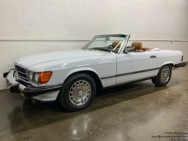 1987 mercedes-benz sl-class 560sl 12,968 miles white california car low miles