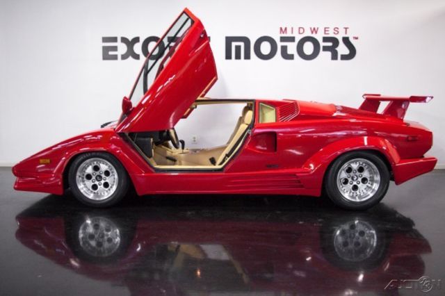 1989 lamborghini countach 25th anniversary, 4,594 miles! recent service!