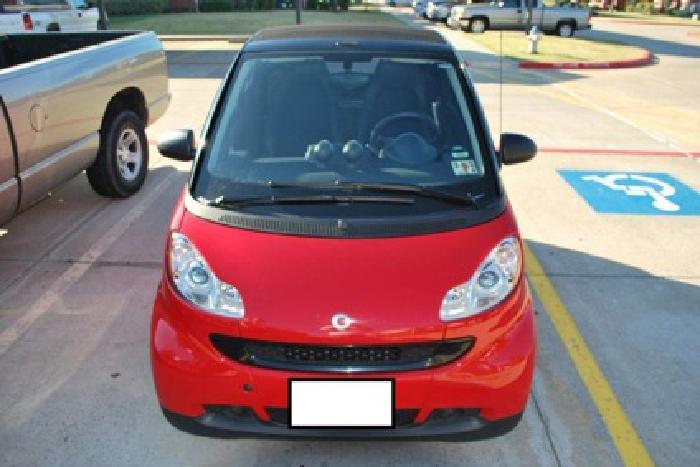 2009 red smart car fortwo convertable in lewisville, tx
