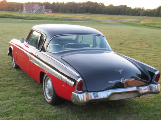 1955 studebaker president state coupe 2 door "no reserve" 259 v8 two tone