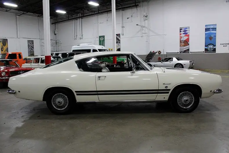 1968 plymouth barracuda 93691 miles white coupe 383ci v8 4 speed manual