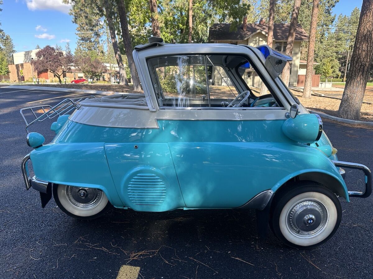 1957 bmw isetta convertible white