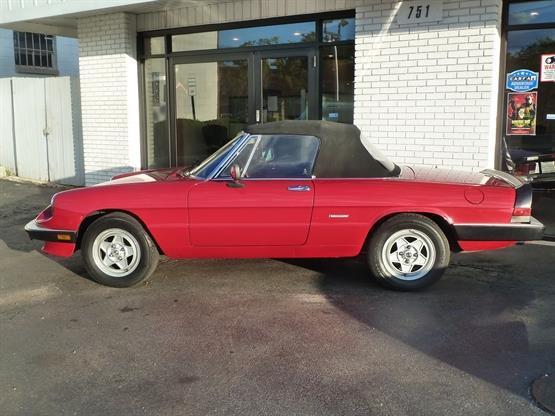 1990 alfa-romeo spider fi red luxury car outlet 630-424-8800