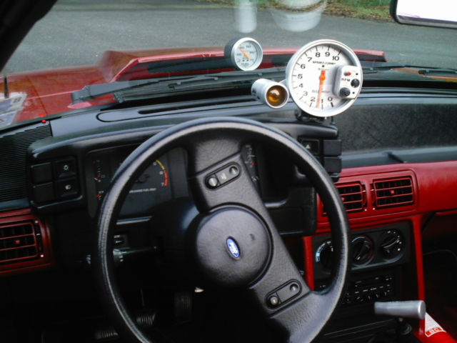 highly modified ford mustang gt convertible, 351w fox body