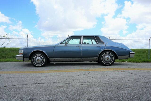 1985 cadillac seville 42,500 miles blue sedan 4.1 l v8 4 speed automatic