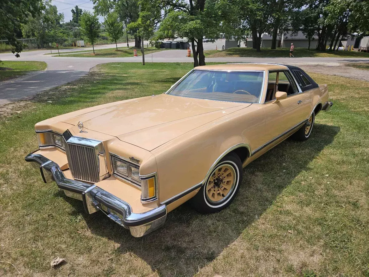 1978 mercury cougar yellow bluetan