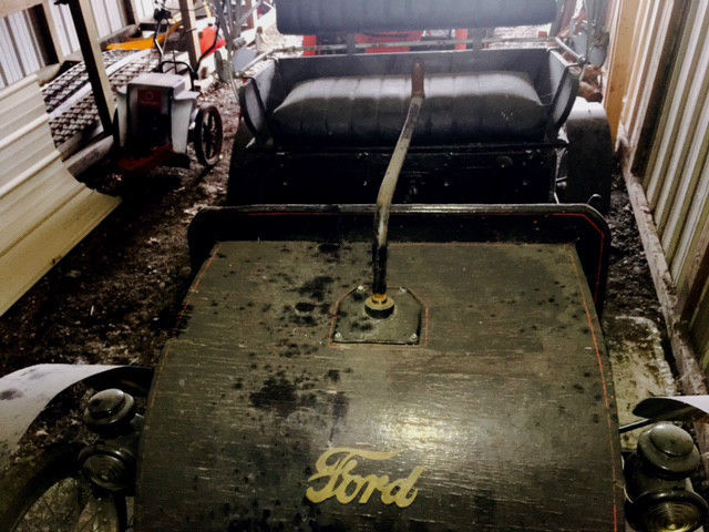 1908 ford tiller -barn find-henry fords 1st vehicle-part of a private collection