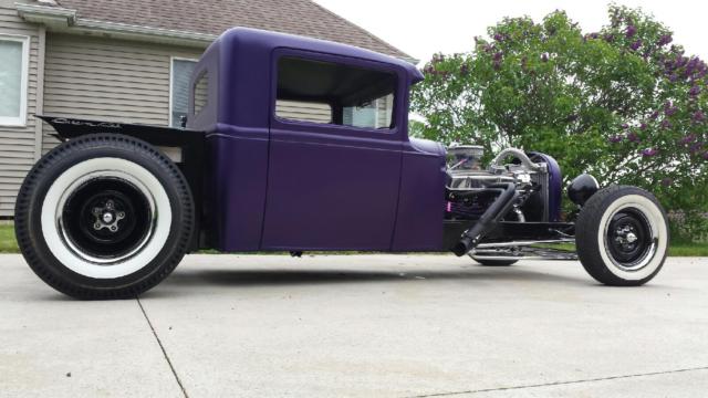 1931 ford custom pickup, rat rod, street rod, pro street