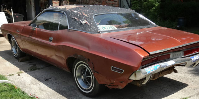 1970 dodge challenger base hardtop 2-door 6.3l,burnt orange.4spd,numbers match
