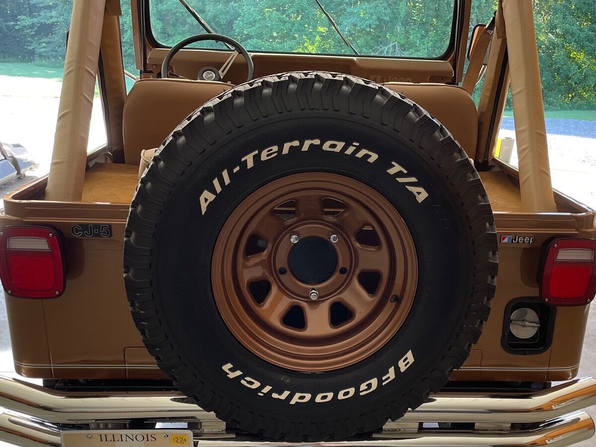 1979 jeep cj-5 suv brown 4wd manual golden eagle