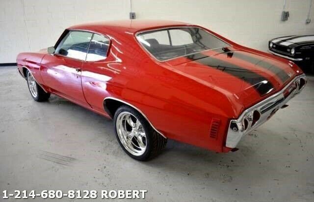 1972 chevrolet chevelle 500 miles red coupe v8 5.7l automatic