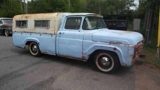 1957 ford f100 fleetside california truck with awesome patina