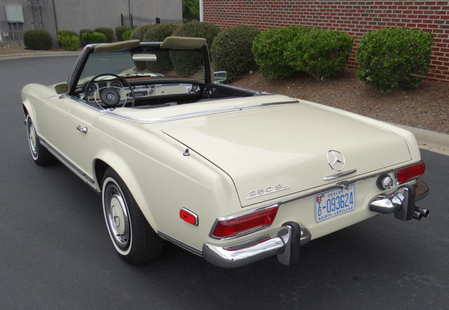 1968 mercedes 280sl convertible. restored. $24k invested in 2017 in improvements