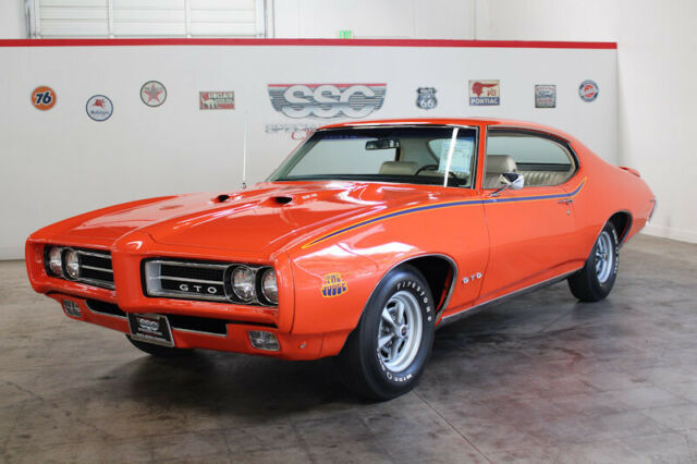 1969 pontiac gto 3396 miles orange hardtop