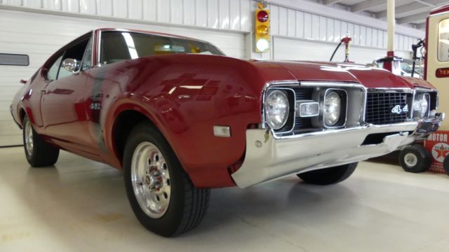 1968 oldsmobile cutlass 442 41935 miles burgundy/maroon 2 door hardtop 455 autom