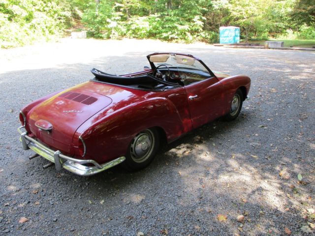 1966 volkswagen karmann ghia convertible matching #s- nice original survivor
