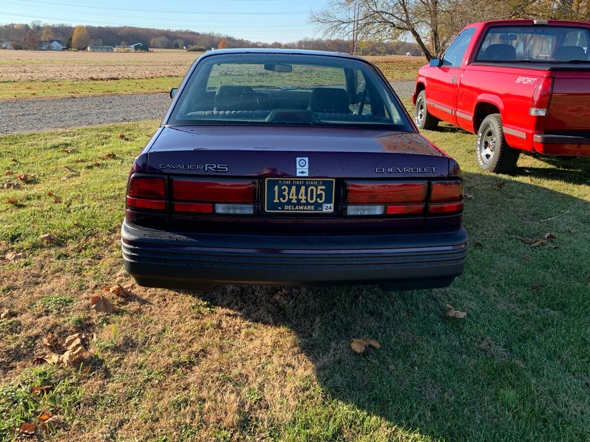 1994 chevrolet cavalier coupe purple fwd automatic rs