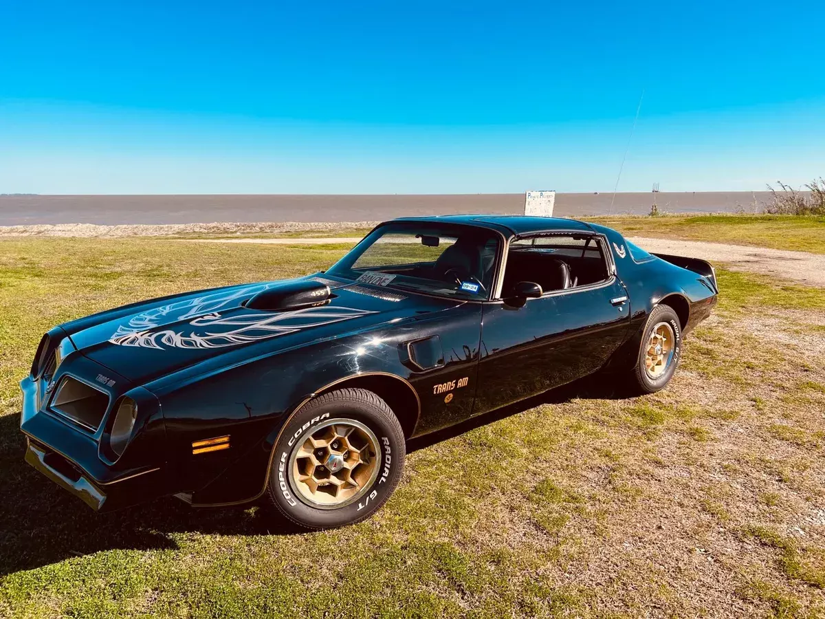 1976 pontiac trans am black rwd manual